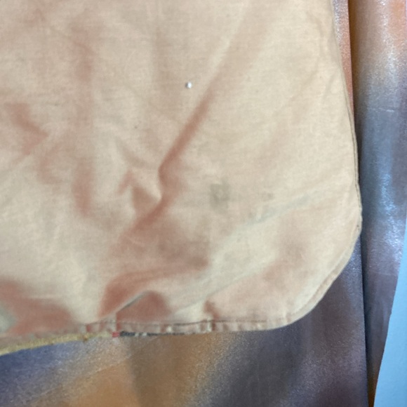 Vintage 70’s duck cloth vest wool lining snap buttons corduroy collar. 302 - Picture 5 of 7